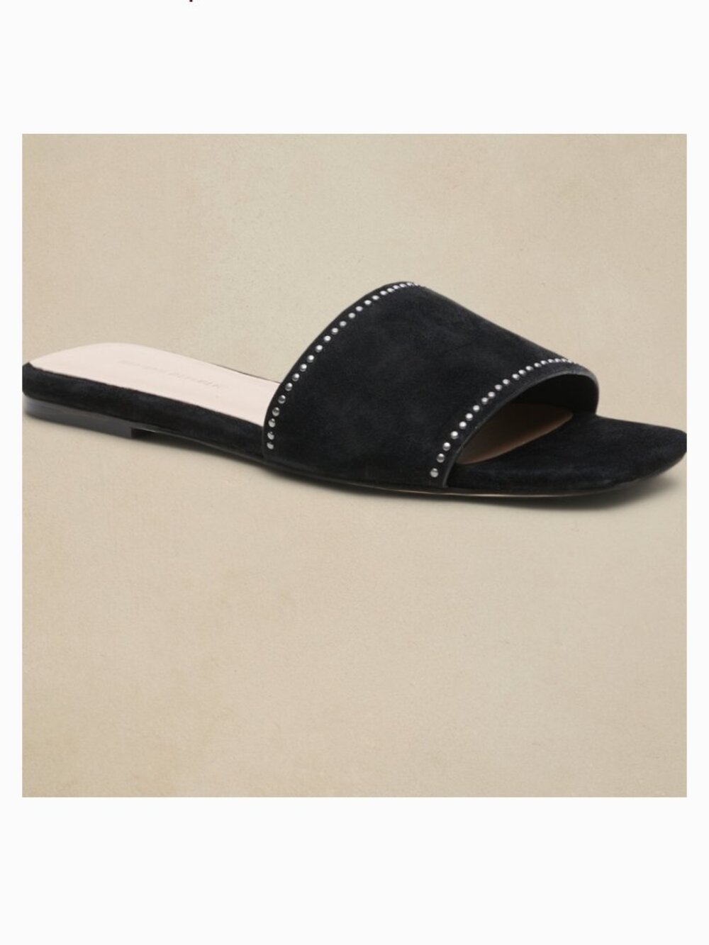 Banana republic suede studded slides Sz 10
